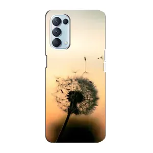 Силіконовий Чохол з кульбабками на Oppo Reno5 4G (Роздмухана кульбабка)
