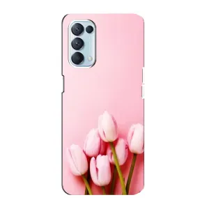 Чехол с рисунком «Розовые тюльпаны» для OPPO Reno5 4G