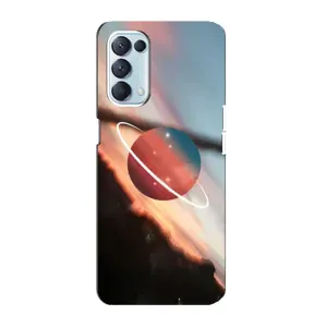 Чохол (ТПУ) з планетами на Oppo Reno5 4G (Сатурн)