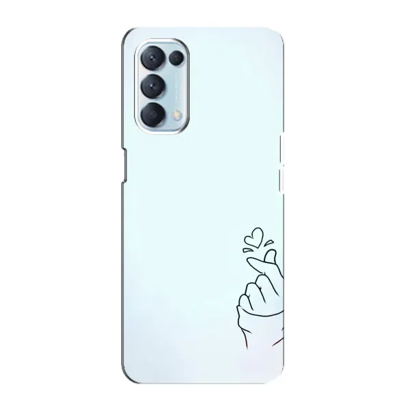 Чехол с рисунком «Сердце на голубом» для OPPO Reno5 4G Чехол с рисунком «Сердце на голубом» для OPPO Reno5 4G