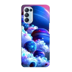 Чохли КОСМОС на Oppo Reno5 4G (Сині планети)