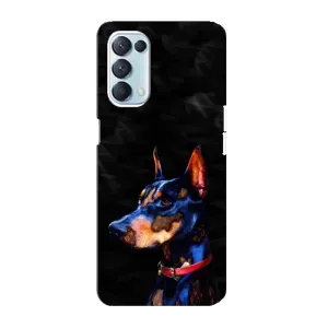 Бампер для Oppo Reno5 4G с картинкой "Песики" (Собака Мопс)