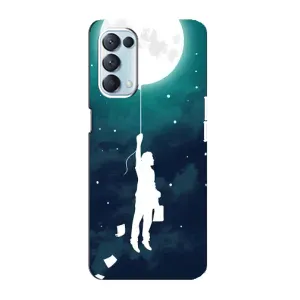 Чохол (ТПУ) з планетами на Oppo Reno5 4G (To The moon)