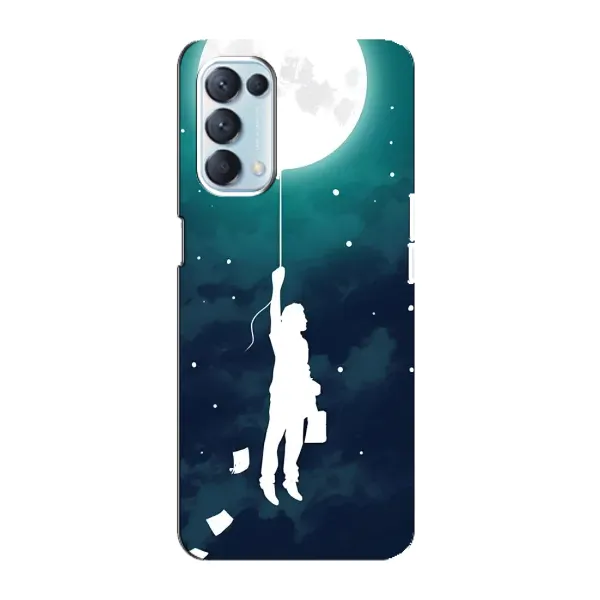 Чехол с рисунком «To The moon» для OPPO Reno5 4G Чехол с рисунком «To The moon» для OPPO Reno5 4G