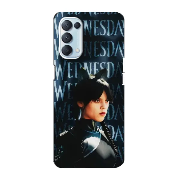 Чехол с рисунком «Уэнздей с ушками» для OPPO Reno5 4G Чехол с рисунком «Уэнздей с ушками» для OPPO Reno5 4G