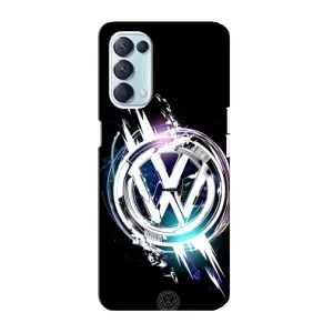 Чехол "Фольксваген" для Oppo Reno5 4G (Volkswagen на черном)
