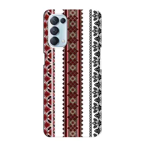Силиконовый Чехол на Oppo Reno5 4G с картинкой Вышиванки (Вышиваночки)