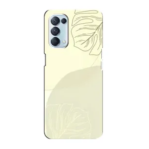 Чохол квітковий дизайн для Oppo Reno5 4G (Зелений фон)