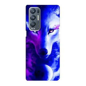 Чехол с Волком на Oppo Reno5 Pro Plus 5G (Арт-Волк)