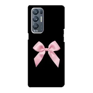 Чехол банты для Oppo Reno5 Pro Plus 5G (Бант на черном)