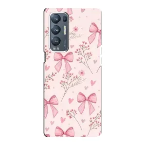 Чехол банты для Oppo Reno5 Pro Plus 5G (Банты с цветами)