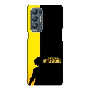 Чохол (TPU) з картинкою "Лого Пабг" на Оппо Рено 5 Про Плюс 5G (Battlegrounds)