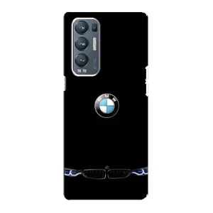 Силіконовий бампер з картинкою машини на Oppo Reno5 Pro Plus 5G (Чорний BMW)