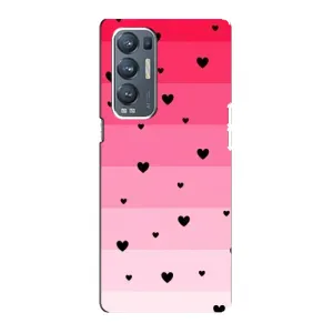 Чехлы с тематикой "Маленькие Сердечки" на Oppo Reno5 Pro Plus 5G (Чорные сердечки)