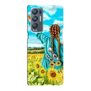 Чохол Стильні дівчата на Oppo Reno5 Pro Plus 5G (Дівчина на полі)