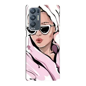 Чохол з картинкою Модні Дівчата Oppo Reno5 Pro Plus 5G (Дівчина в халаті)