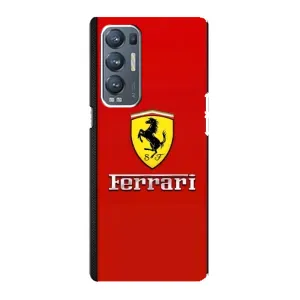Силіконовий бампер з картинкою машини на Oppo Reno5 Pro Plus 5G (Ferrari Logo)