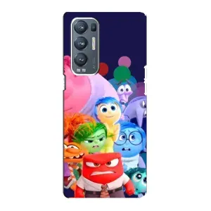 Чехол Головоломка для Oppo Reno5 Pro Plus 5G - (AlphaPrint) (Герои головоломки)