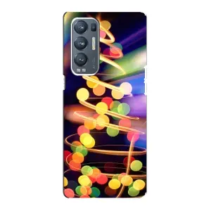 Чохол новорічна ялинка на Oppo Reno5 Pro Plus 5G (Гірлянди)