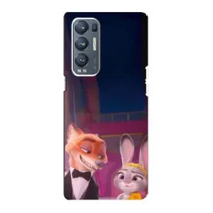 Силиконовый чехол с принтом Зоотрополіс для Oppo Reno5 Pro Plus 5G (Главные герои)