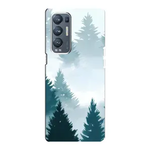 Летний Чехол на Oppo Reno5 Pro Plus 5G (Горный лес)