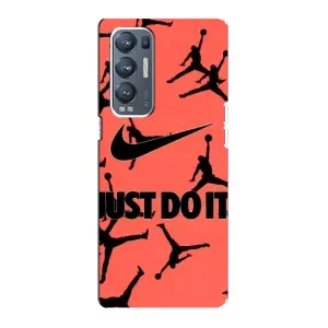 Силиконовый Чехол Nike Air Jordan на Оппо Рено 5 Про Плюс 5G (Just Do It)