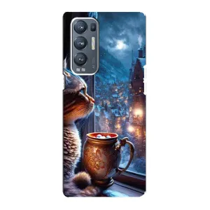 Чохли на Новий Рік Oppo Reno5 Pro Plus 5G (Кіт новорічний)