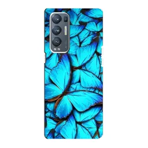 Силиконовый бампер с картинкой животных для Oppo Reno5 Pro Plus 5G (Крылья бабочек)
