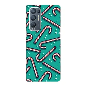 Силіконовий бампер на різдво для Oppo Reno5 Pro Plus 5G (Льодяники)