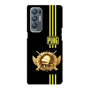 Чохол (TPU) з картинкою "Лого Пабг" на Оппо Рено 5 Про Плюс 5G (Логотип PUPG)