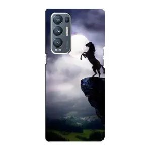 Чехлы с изображением разных животных для Oppo Reno5 Pro Plus 5G (Лошадь)