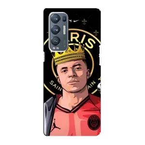 Чехол (TPU) с Футболистом на Oppo Reno5 Pro Plus 5G (Mbappe King)