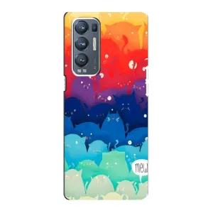 Силиконовый чехол с котиком для Oppo Reno5 Pro Plus 5G (Mew)