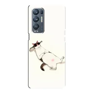 Чехол на тематику: Коты для OPPO Reno5 Pro Plus (5G) (Отдых)
