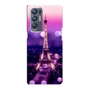 Чехол с Эйфелевой башней на Oppo Reno5 Pro Plus 5G (Париж башня)