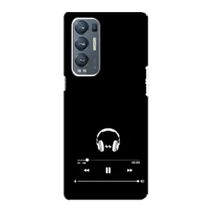Чехол с картинками на черном фоне для Oppo Reno5 Pro Plus 5G (Плеер)