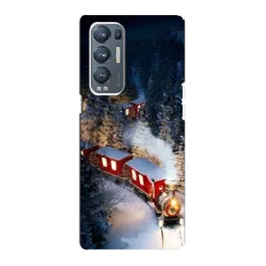 Силіконовий бампер на різдво для Oppo Reno5 Pro Plus 5G (Потяг)
