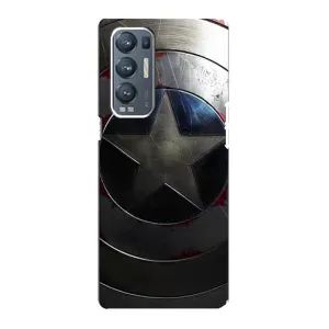 Чохол с Щітом Капітана Америки на Oppo Reno5 Pro Plus 5G (Ретро Щит Капітана)