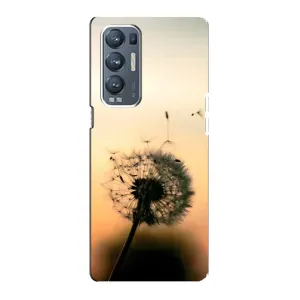 Силиконовый Чехол с одуванчиками на Oppo Reno5 Pro Plus 5G (Роздумаханый одуванчик)