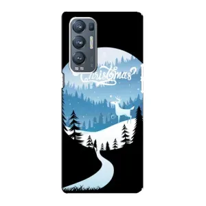 Силіконовий бампер на різдво для Oppo Reno5 Pro Plus 5G (Різдвяний Олень)