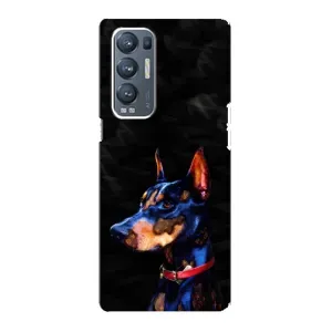 Бампер для Oppo Reno5 Pro Plus 5G с картинкой "Песики" (Собака Мопс)