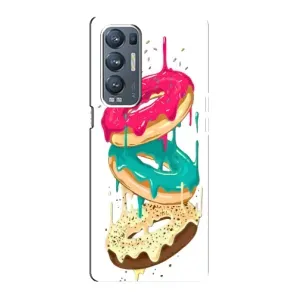 Чехол с изображением вкусной еды для Oppo Reno5 Pro Plus 5G (Сочные пончики)