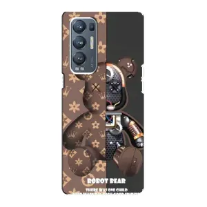 Силиконовый чехол для Oppo Reno5 Pro Plus 5G (Медмедь Луи Виттон)