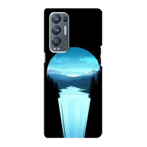 Летний Чехол на Oppo Reno5 Pro Plus 5G (Синий Водопад)