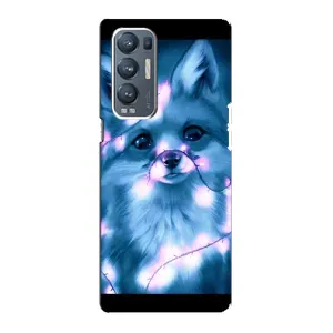 Чехол с Лисичкой для Oppo Reno5 Pro Plus 5G (Яркая Лиса)