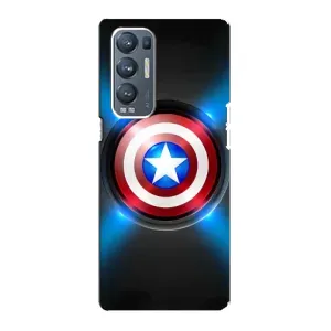 Чохол с Щітом Капітана Америки на Oppo Reno5 Pro Plus 5G (Яскраий Щит Капітана)