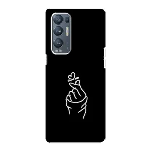 Чехлы (Знак сердечка) на Oppo Reno5 Pro Plus 5G (Знак Сердечка)