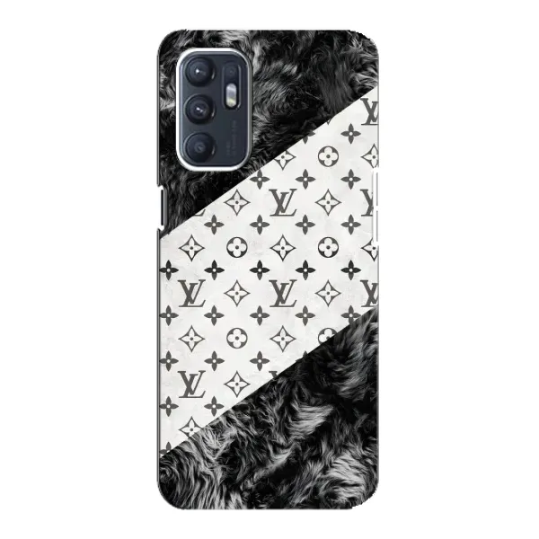 Чехол с рисунком «LV на белом» для OPPO Reno6 4G Чехол с рисунком «LV на белом» для OPPO Reno6 4G