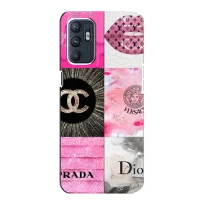 Чохол (Dior, Prada, YSL, Chanel) для Oppo Reno6 4G (Модніца)