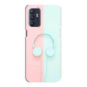 Девчачий Чехол для Oppo Reno6 4G (Наушники)